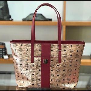 Mcm rose gold medium tote